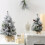 Mini flocked artificial Christmas tree 6-inch desktop 2