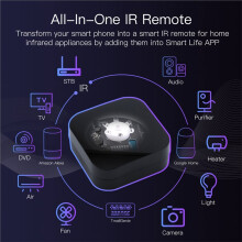 Controle Remoto Inteligente IR Tuya ZigBee, Controlador Remoto Universal Por Infravermelho para Casa Inteligente, Compatível com Alexa e Home