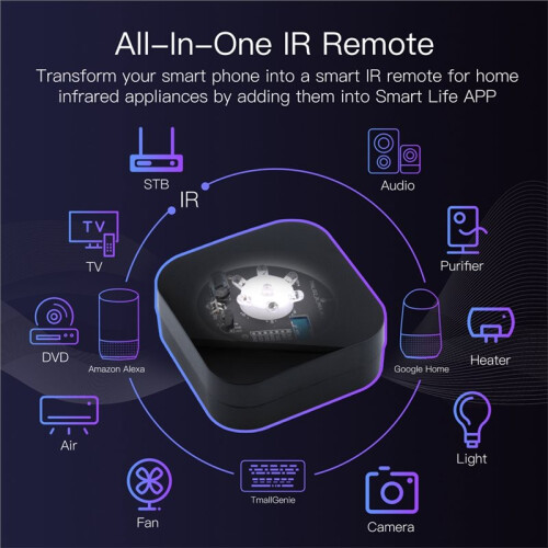 Tuya ZigBee  IR Remote Control, Universal Infrared Remote Controller for  Home Works with Alexa  Home