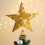 Étoile dorée pour sapin de Noël, 10 cm 4