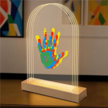 DIY Family Handprint Kit with Light for New Parents, 'S Day Special Personalized Baby Handprint Set