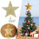 Étoile dorée pour sapin de Noël, 10 cm 1