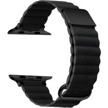 Kompatibel med Apple Watch veganskt läderarmband 38 mm, 40 mm, 41 mm, 42 mm, 44 mm, 45 mm, 49 mm, iWatch Loop-armband för män och kvinnor