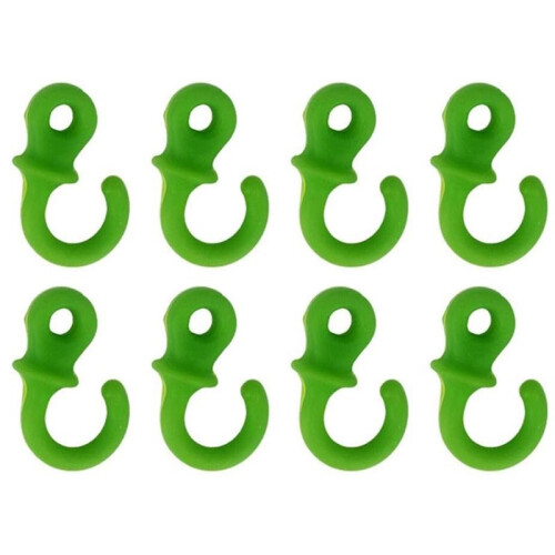 8pcs Monkey Tail Stabilizer for Compound Bows, Superior Noise Reduction, Soft Silicone, Black Green