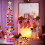 5FT Pre-lit Pop-Up Tinsel Christmas Tree with Sequins 8