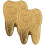 Kids Craft Coin Set Teeth-Shaped Iron Decor 2 pcs 1