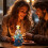 Ceramic Christmas Tree with LED Lights Blue 4