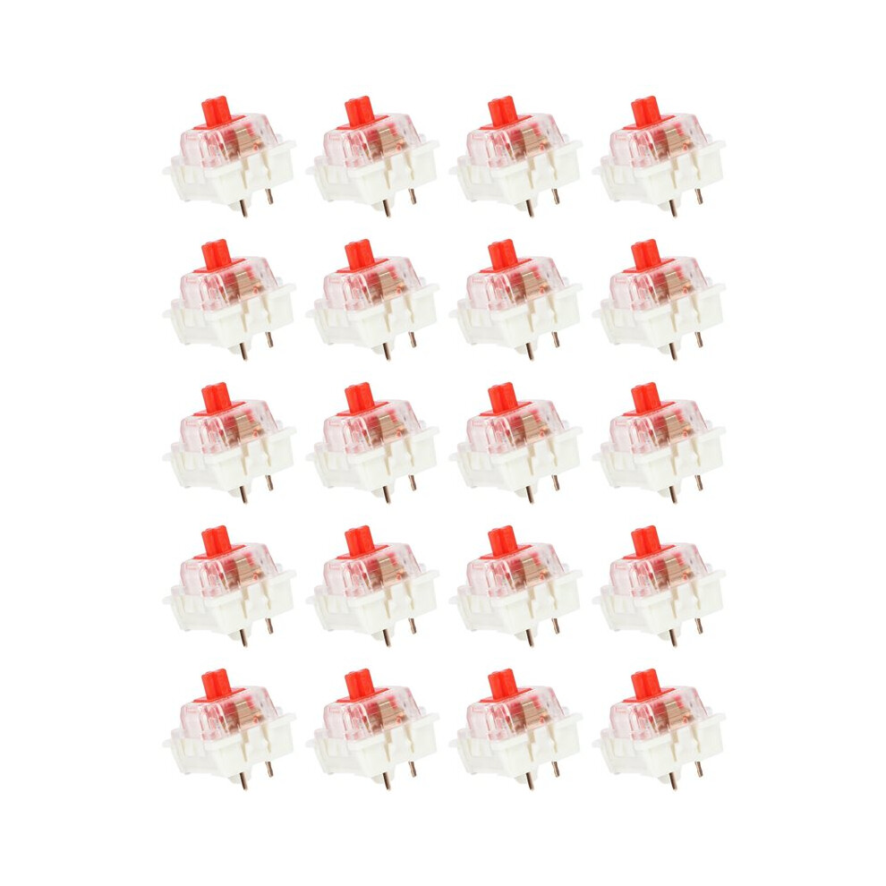 200Pcs Plastic For 3 Pin Mx Rgb Mechanical Keyboard Replacement Red 6033382798450