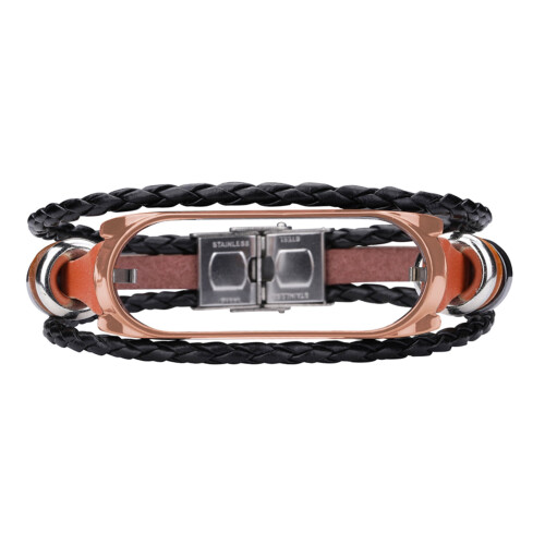 Viflosae Leather-Beading Bracelet Strap for Mi 6 1