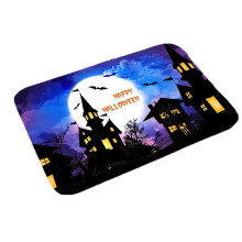AURIGATE Halloween black cat rug non-slip 23x16 inch