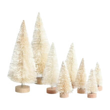 Christmas Tree Decoration Set Blue Green Tassels 8 Pieces