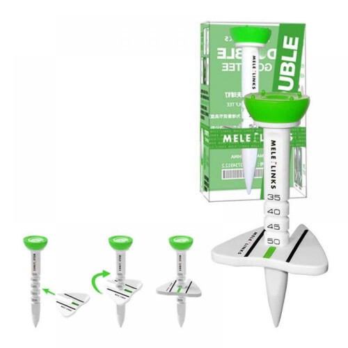 Adjustable Height Golf Tee Unbreakable 12 Pack