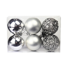Viflosae Christmas ball ornaments black 6 pcs