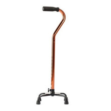 Bronze Walking Stick Four Legs for Seniors Disabled