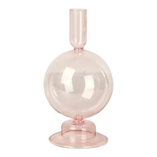 Yakbaofuo Glas-Kerzenhalter, Vase im Künstlerstil, Vintage-Kerzenständer in verschiedenen Farben, Tischdekoration, Tischdekoration für Hochzeiten,
