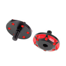 2 Peças de Parafusos de Fixação de Junta de Asa Traseira de Metal M3 para Peças de Atualização de Carro RC 1/8/1/10 Estilo B Preto Vermelho