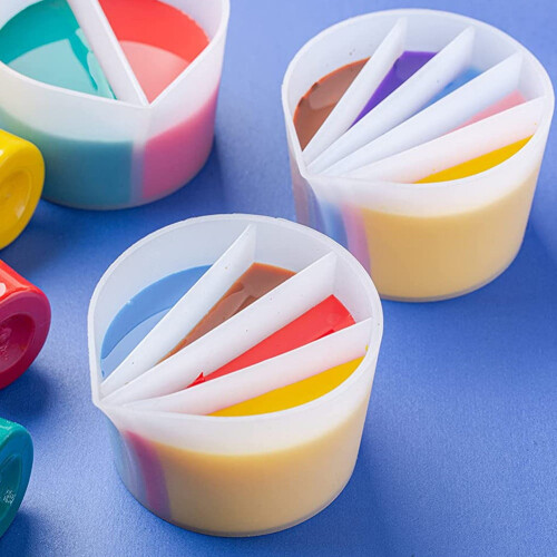 Silicone Split Cup with Dividers 3-Channel 2