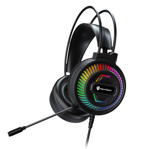 Avtoify gaming headset USB 7.1 surround sound black 1