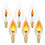 6 Pcs Flame Light Bulbs E12 Candelabra, Realistic Flickering LED Fire Light Bulb, Flicker Bulb for Lantern Lamp 1