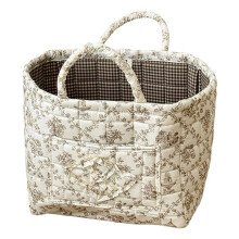 Floral Fabric Storage Basket Car Interior Storage Basket Underwear Sundries Laundry Baskets Supplies Home Organizer Bag