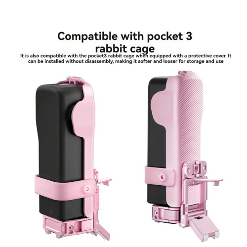 For  Pocket3 Flip Protective Cover Case Lens Protect Plate Accessories with 4 Filter Storage Compartment