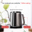 Βραστήρας καφέ Mini600ml με λαιμόκοψη, στόμιο, κανάτες, καφετιέρα, μακρύς, στενός, 5