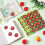 Apple-Shaped Stickers Red 800 pcs 40 Sheets 1.1 inch 5