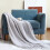 Wool Knitted Sofa Blanket Solid Color 150x200cm 1