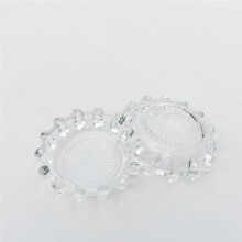 Amber Glass Candle Holder Tray for Tea Lights, Votives & Diffusers - Home Decor
