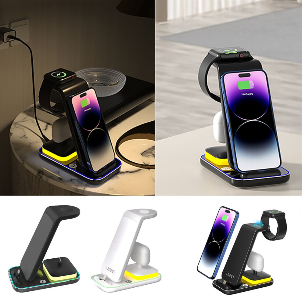 Viflosae 15W 3-In-1 Wireless Charger For Iphone Watch 901175839559