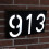 LED solar house number light outdoor wall plaque 4