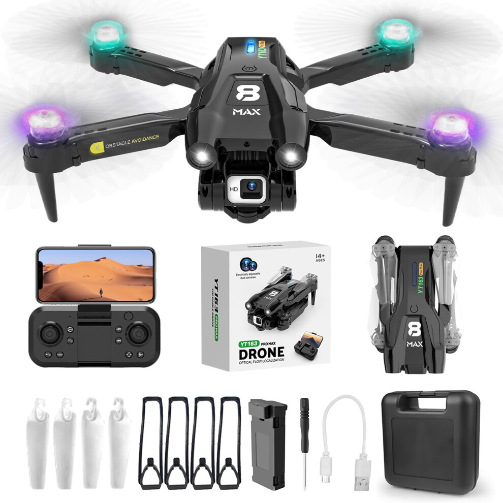 Viflosae Foldable Fpv Drone Dual 1080P Wifi Camera 901175840821