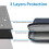 Prettyui laptopschoudertas voor 13-13,3 inch MacBook Pro 4