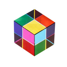 Optica Color Prism Three Popular Colors Science Optical Color Experiment Toys Home Decoration Gift