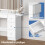 ALFORDSON Coiffeuse Maquillage Miroir Vanité Éclairage LED Chambre à Coucher 4