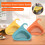 Swan drain basket corner kitchen sink strainer 2 pack blue 2