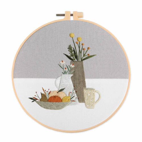 Embroidery Starter Kit for Beginners with Tools and Patterns