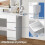 ALFORDSON Coiffeuse Maquillage Miroir Vanité Éclairage LED Chambre à Coucher 6