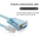 Blue RS232 to RJ45 Serial Adapter Cable 1.8m 6