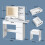 ALFORDSON Coiffeuse Maquillage Miroir Vanité Éclairage LED Chambre à Coucher 10