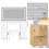 ALFORDSON Coiffeuse Maquillage Miroir Vanité Éclairage LED Chambre à Coucher 11