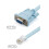 Blue RS232 to RJ45 Serial Adapter Cable 1.8m 5
