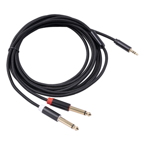 Jacenvly 3.5mm to 6.35mm mono stereo Y-cable 1 pack 1