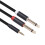 Jacenvly 3.5mm to 6.35mm mono stereo Y-cable 1 pack 3