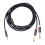 Jacenvly 3.5mm to 6.35mm mono stereo Y-cable 1 pack 8