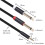 Jacenvly 3.5mm to 6.35mm mono stereo Y-cable 1 pack 7