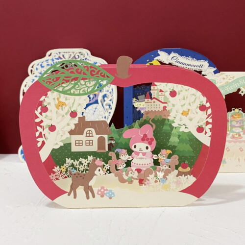 Sanrio pop-up card with Hello Kitty and friends 2