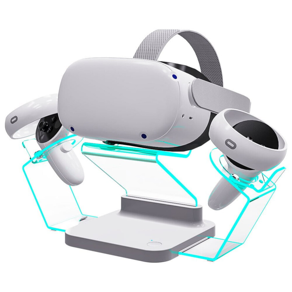 Oculus Quest 2 Charging Station With Led 2 Batteries Light 901175832857