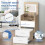 ALFORDSON Coiffeuse Maquillage Miroir Vanité Éclairage LED Chambre à Coucher 4