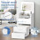 ALFORDSON Coiffeuse Maquillage Miroir Vanité Éclairage LED Chambre à Coucher 4